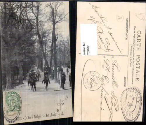 705802 France Paris Le Bois de Boulogne Aux Acaias Männer Reiten