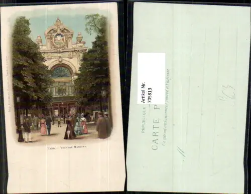 705813 Litho France Paris Theatre Marigny Theater