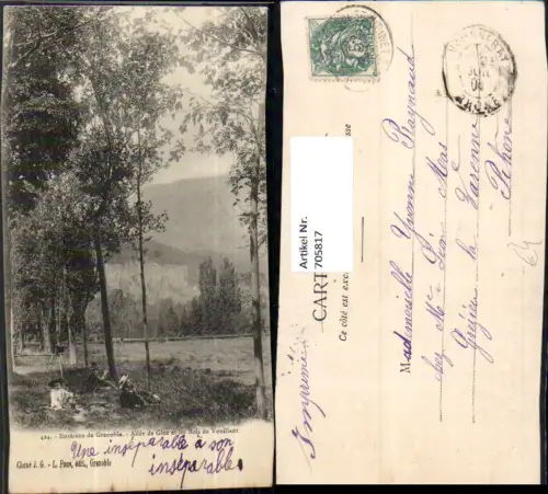 705817 France Environs de Grenoble Allee de Gloz et les Bois de Vouillant