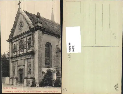 705821 France Pelerinage de Benoite-Vaux par Souilly Meuse Le Portail de l Eglise Kirche