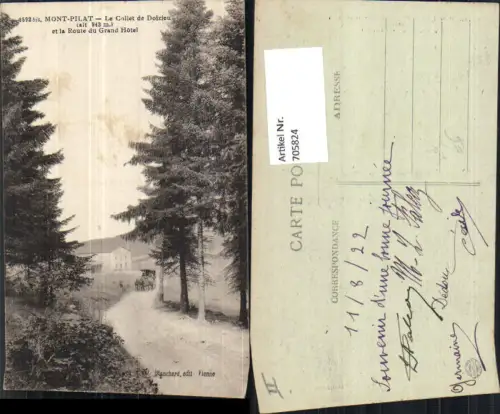 705824 France Veranne Mont-Pilat Le Collet de Doizieu et la Route du Grand Hotel