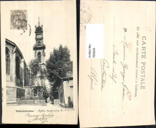 705826 France Valenciennes Eglise Saint-Gery Kirche