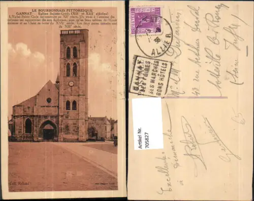 705827 France Gannat Eglise Sainte-Croix Kirche