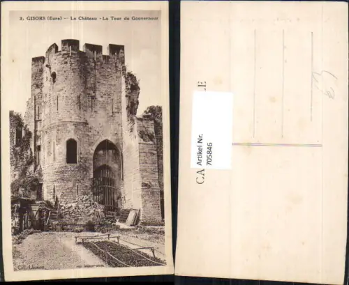 705846 France Gisors Eure Le Chateau La tour du Gouverneur Turm