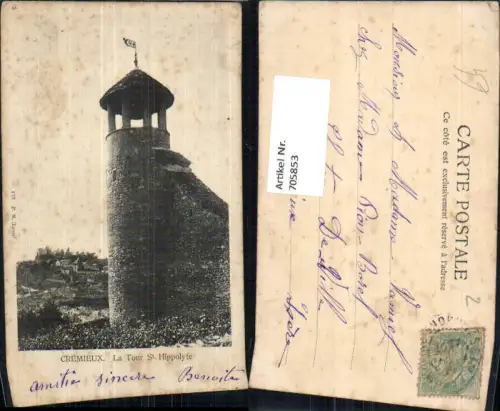 705853 France Cremieux La Tour St Hippolyte Turm