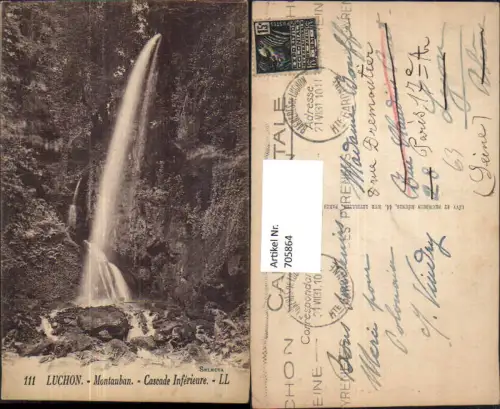 705864 France Luchon Montauban Cascade Inferieure Wasserfall