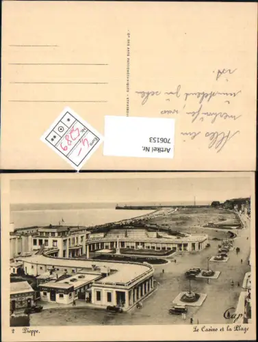 706153 France Dieppe Le Casino et la Plage Kasino Strand
