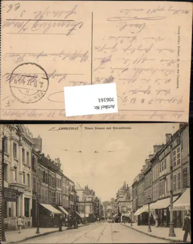 706161 France Charleville Thiers Strasse und Großstraße