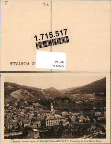 706176 France Entraygues-sur-Truyere Panorama et Pont Notre-Dame