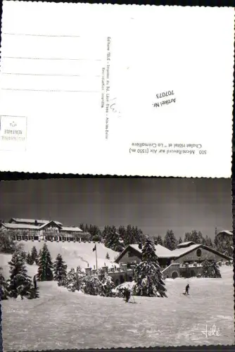 707073 France Savoie Aix les Bains Le Mont Revard Chalet Hotel La Cremaillere