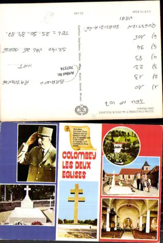707374 France Colombey Les Deux Eglises Haute Marne