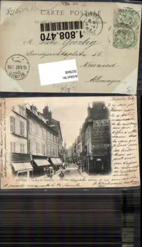 707848 France Nevers La Rue du Commerce Stp. Neuwied pub ND Phot
