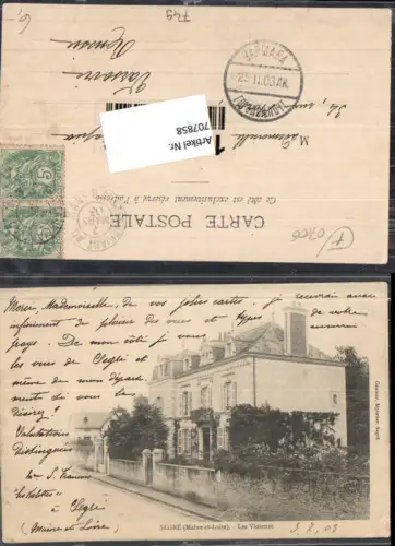 707858 France Segre Maine et Loire Les Violettes 1903 Stp. Varsovie Warschau