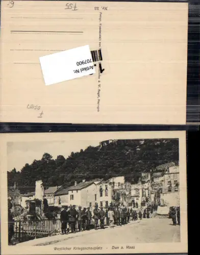 707900 France Dun am Maas Westlicher Kriegsschauplatz Soldaten