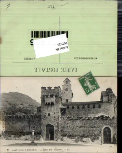 707923 France Luz Saint Sauveur Eglise des Templiers pub Lehnert e Landrock 16