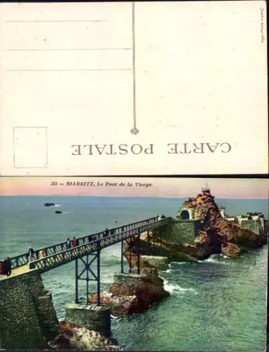 708413 France Biarritz Le Pont de Vierge Brücke