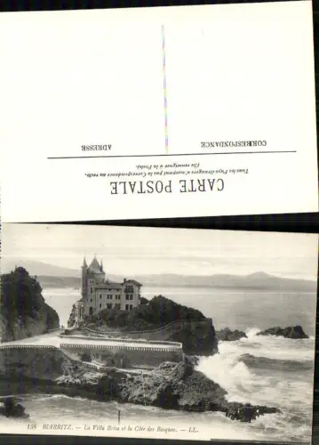 708417 France Biarritz La villa et la Cote des Basques