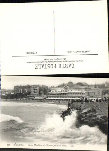 708419 France Biarritz Casino Municipal Wellen Meer