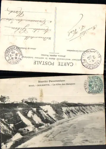 708431 France Biarritz La Cote des Basques Meer Wellen