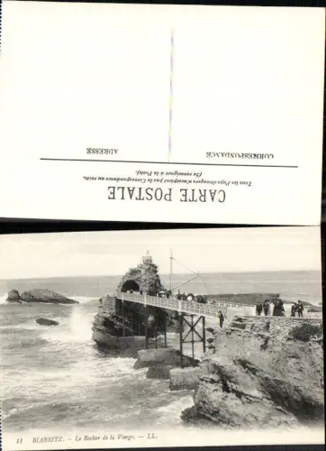 708435 France Biarritz Wellen Meer