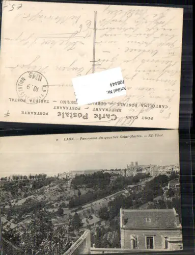 708444 France Laon Saint Martin K.D. Feldpost Itzehoe Holstein FP Station 45