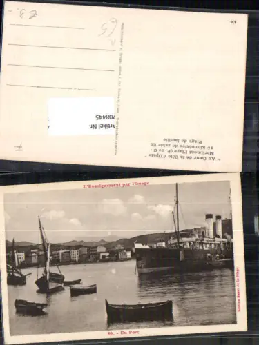 708445 France Merlimont Plage Puy de Dome Hochseeschiff Schiff Hafen