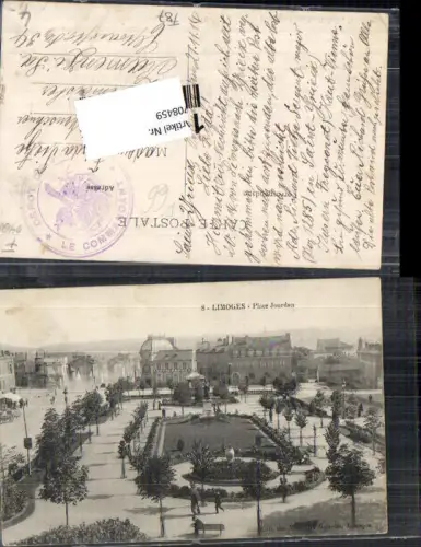 708459 France Limoges Place Jourdan K.D. Feldpost Kamenz