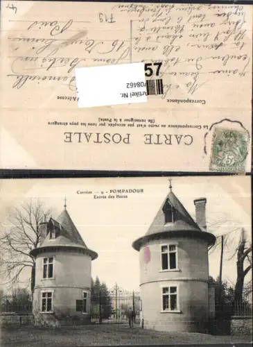 708462 France Correze Pompadour Entree des Haras