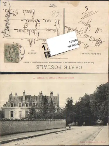708463 France Stenay Chateau Avenue Tilleuls