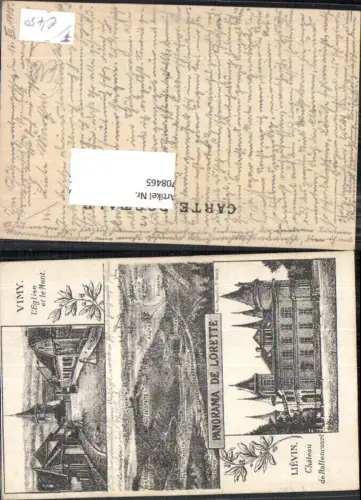 708465 France Vimy Eglise et le Mont Lorette Lievin Rollencourt Chateau