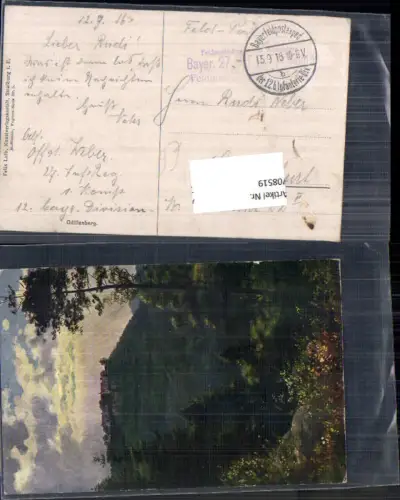 708519 France Vogesen Künstler AK Odilienberg Elsass Bayerische Feldpostexpedition