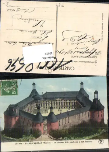 710122 Saint-Fargeau Yonne Le Chateau XII siecle Schloss France