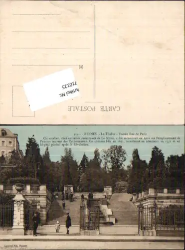710125 Rennes Le Thabor Entree Rue de Paris France
