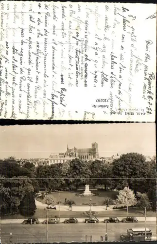 710297 Foto AK Reims Marne Le square Colbert France