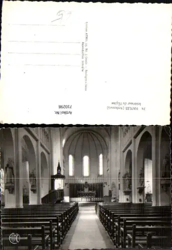710298 Foto AK Hayles Ardennes Interieur de l Eglise Kirche Innen France