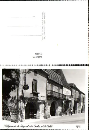 710302 Foto AK Villefranche du Perigord Les Porches et les Hotels France