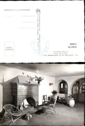 710304 Foto AK Hotellerie de la Sainte-Baume Var Cheminee Provencale Kamin France