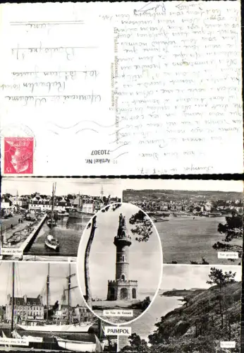 710307 Mehrbild AK Paimpol Un coin du Port Vue generale La Tour de Kerroch France