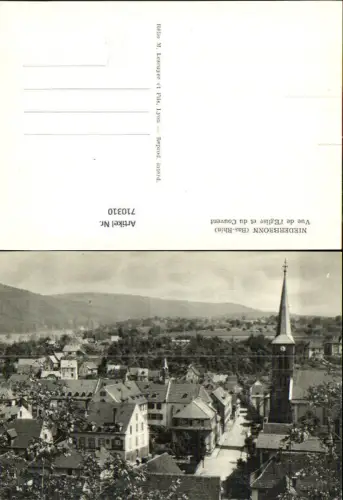 710310 Niederbronn Bas-Rhin Vue de l Eglise et du Couvent France