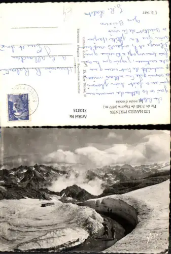 710315 Foto AK Pic du Midi de Bigorre La route d acces Les Hautes Pyrenees France