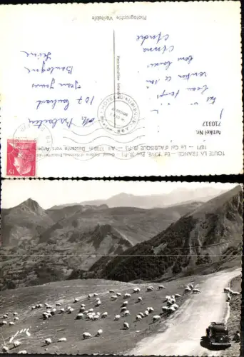710317 Ed. Jove Pau Grand Le Col d Aubisque Argeles-Gazost Schafe Automobil France