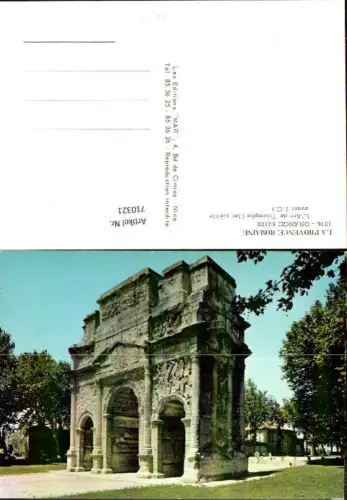 710321 Orange L Arc de Triomphe Triumphbogen France