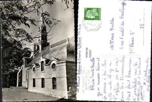 710327 Foto AK Elliant Finistere Chapelle de Ferdevot Kapelle France