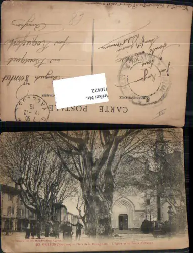 710422 France Grillon Vaucluse Leute Eglise Carpentras Valreas