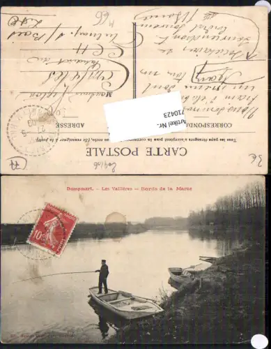 710423 France Dampmart Les Vallieres Angler angeln Seine et Marne Lagny-sur-Marne