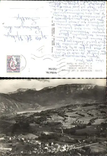 710794 France Luftbild Novalaise le Lac Savoie Le lac d Aiguebelette et la Chaine de l Epine