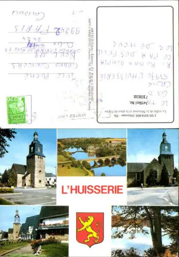 710838 France Mehrbild AK L Huisserie Mayenne La vallee de la Mayenne et la place de l eglise