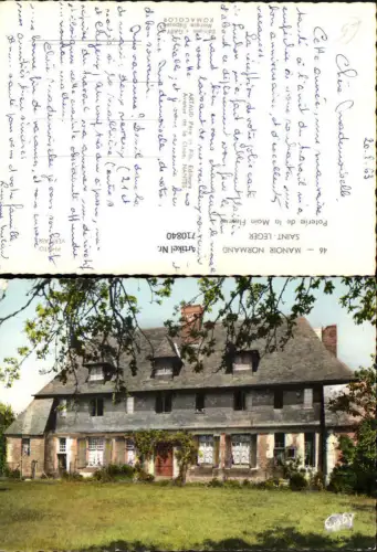 710840 France Foto AK Manoir Normand Saint-Leger Poterie de la Main Fleurie
