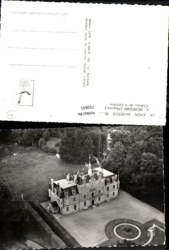 710845 France Luftbild Montjean Mayenne Chateau de la Lanfriere