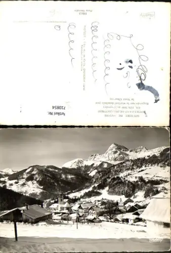 710854 France Foto AK Notre-Dame-de-Bellecombre Savoie Regards sur la station dominee par le Mont Charvin